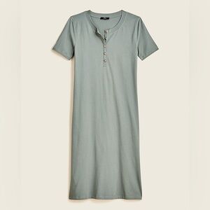 Midi henley knit T-shirt dress XS